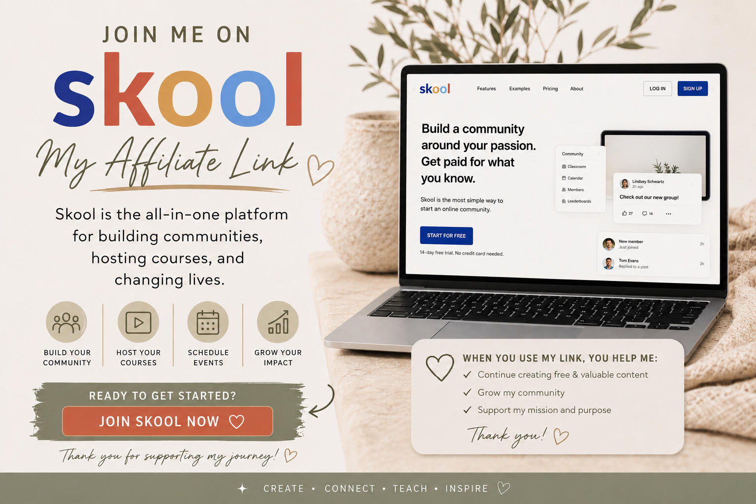 Skool Aiga Smite Healing with Gaia Affiliate Link
